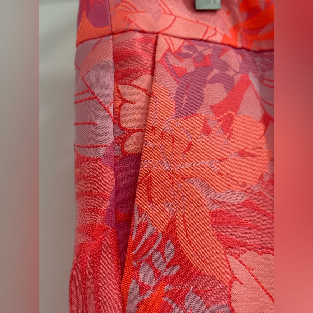 J.Crew neon multicolored tropical plants + flower patterned cropped pants - Picture 8 of 14